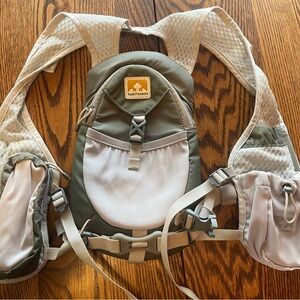 Nathan Grey and White Running Vest